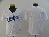 Youth Dodgers Blank White Cool Base Jersey,baseball caps,new era cap wholesale,wholesale hats